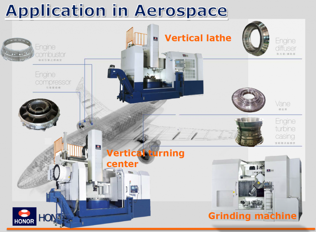 HonorSeiki diseña un torno vertical centrado en el mecanizado  aeronáutico 