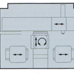 Mandrinadora columna móvil CNC con mesa Paletizada TOSHIBA BTF-130.R22