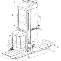 Mandrinadora-Fresadora de columna móvil ligera WRD 13 CNC
